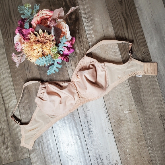 Glamorise MagicLift Seamless Support T-Shirt Bra Size 36DD Nude Color NWOT - Picture 3 of 12